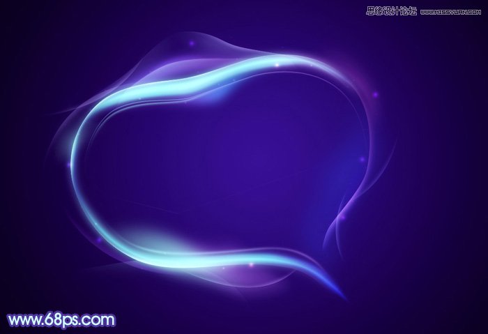 Photoshop设计梦幻效果的紫色心形光束,PS教程,图老师教程网