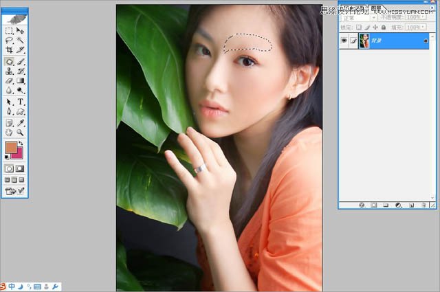 Photoshop给美女照片调出古典手绘效果,PS教程,图老师教程网