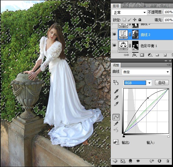 Photoshop调出新娘照片唯美的柔色效果,PS教程,图老师教程网