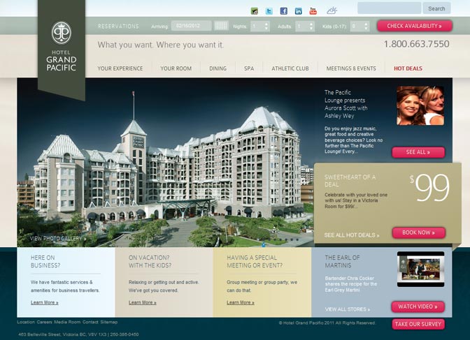 15个设计精美的酒店网站欣赏,PS教程,图老师教程网