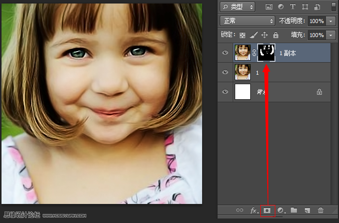 Photoshop简单方法把儿童照片变清晰,PS教程,图老师教程网