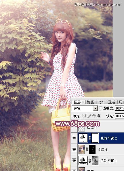 Photoshop调出林中女孩温馨的柔美肤色,PS教程,图老师教程网