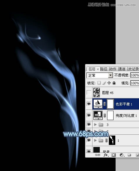 Photoshop设计飘逸的艺术烟雾效果图,PS教程,图老师教程网