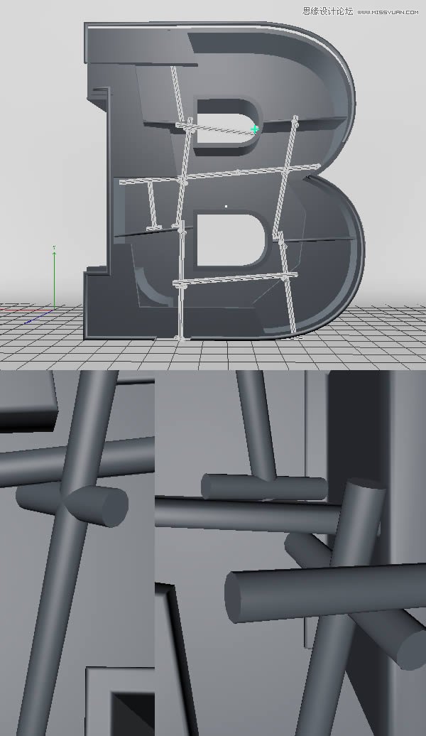 Photoshop结合C4D制作三维立体艺术字,PS教程,图老师教程网