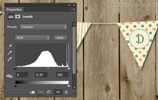 Photoshop设计简单的印花三角旗效果图,PS教程,图老师教程网