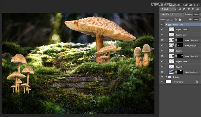 Photoshop合成魔幻森林中正在施法的小公主,PS教程,图老师教程网