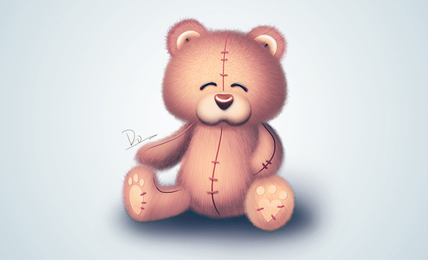 Photoshop绘制可爱的小熊玩具教程,PS教程,图老师教程网