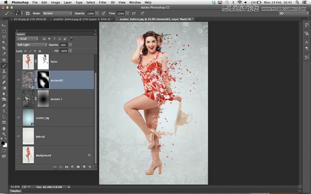 Photoshop巧用滤镜制作创意的打撒效果,PS教程,图老师教程网