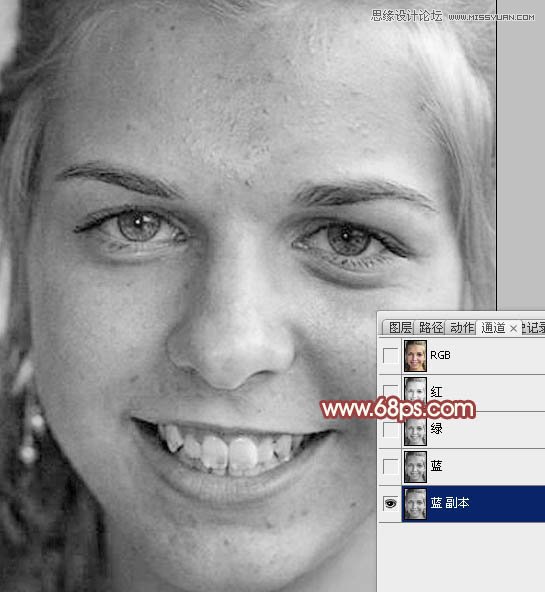 Photoshop超详细的给满脸斑点的女人磨皮,PS教程,图老师教程网