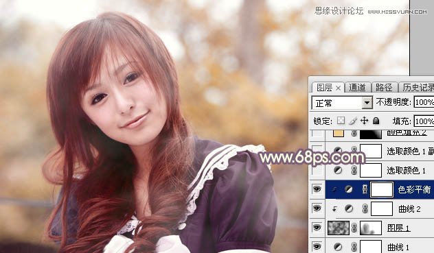 Photoshop调出可爱女孩日系暖色效果,PS教程,图老师教程网