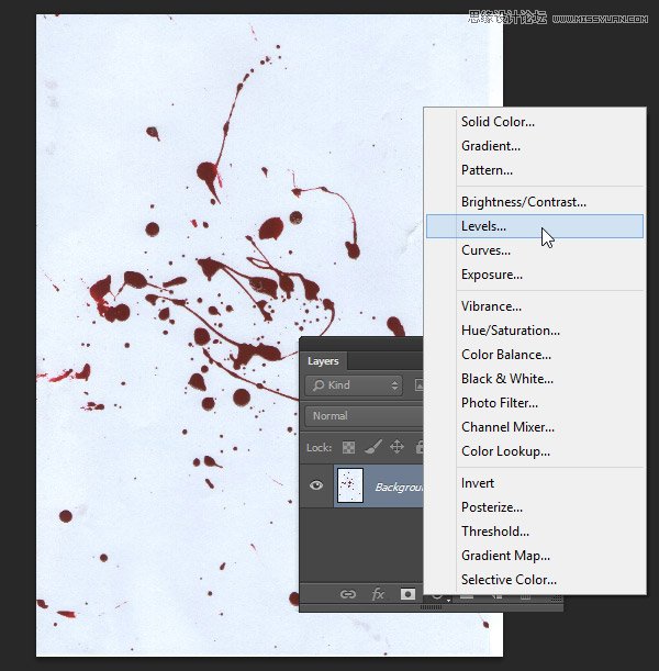 Photoshop纯手工制作高清晰血迹喷溅笔刷,PS教程,图老师教程网