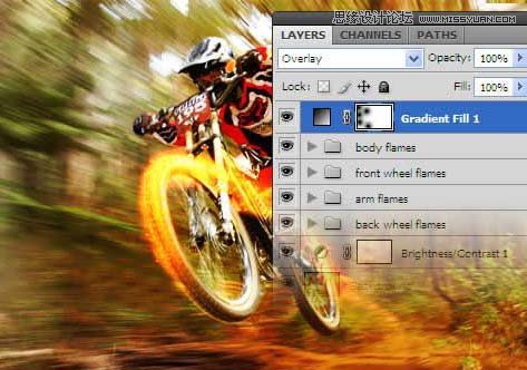 Photoshop设计火速形式的动感自行车,PS教程,图老师教程网