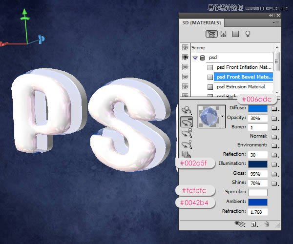 Photoshop创建有光泽的塑料3D文字教程,PS教程,图老师教程网
