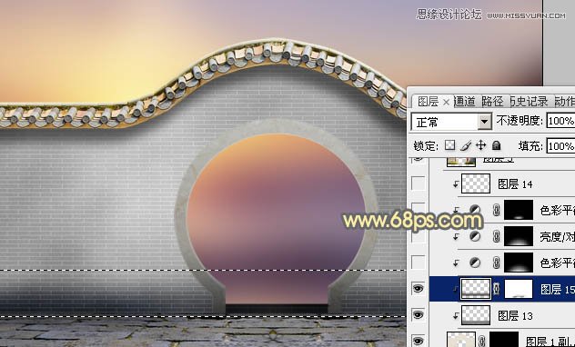 Photoshop把乱七八糟的拱门美化处理,PS教程,图老师教程网