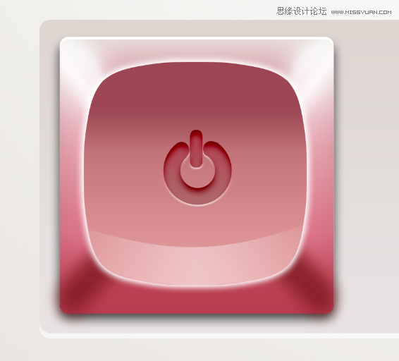 Photoshop制作粉色质感的播放器按钮效果,PS教程,图老师教程网