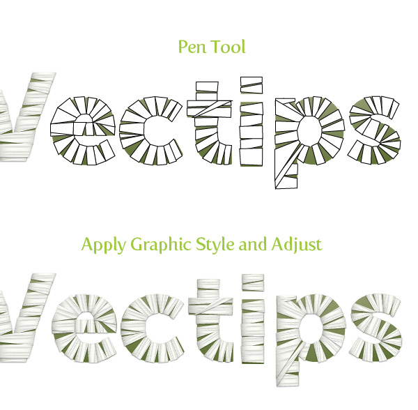 使用Illustrator制作木乃伊效果的字体,PS教程,图老师教程网
