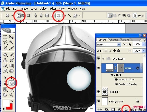 Photoshop合成一幅戴着宇航盔的未来怀旧插画,PS教程,图老师教程网