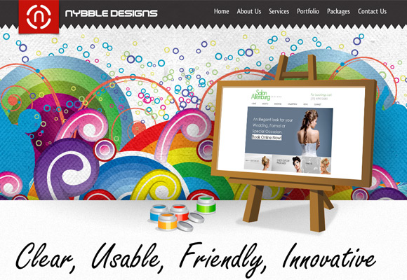 精选彩虹元素的网页设计欣赏,PS教程,图老师教程网