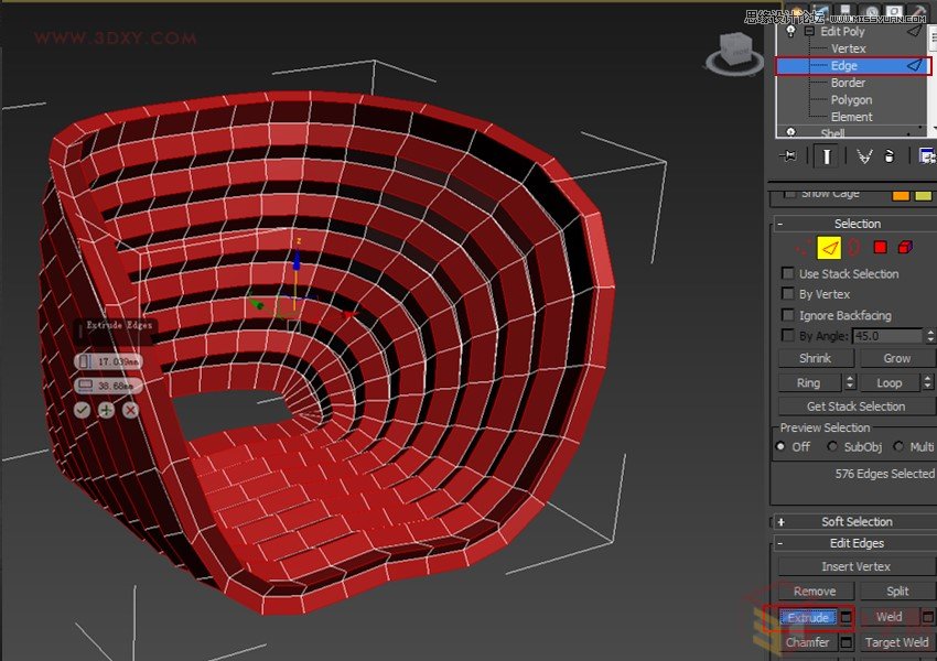 3DMAX快速制作流线造型贝壳椅教程,PS教程,图老师教程网