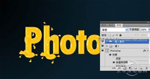 Photoshop详解融化字体设计教程,PS教程,图老师教程网