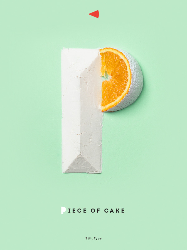Piece of Cake创意字体海报设计欣赏,PS教程,图老师教程网