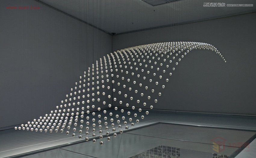3DMAX制作悬浮球体艺术造型雕塑效果,PS教程,图老师教程网