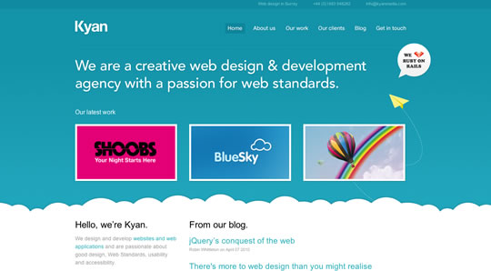 50个漂亮的蓝色网站设计欣赏,PS教程,图老师教程网