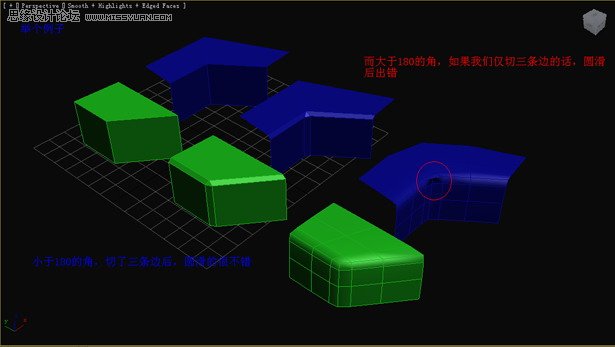 3D Max基础教程：多边形圆滑简单操作技巧,PS教程,图老师教程网