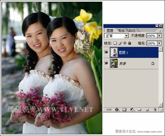 Photoshop制作唯美风格的婚纱照片,PS教程,图老师教程网