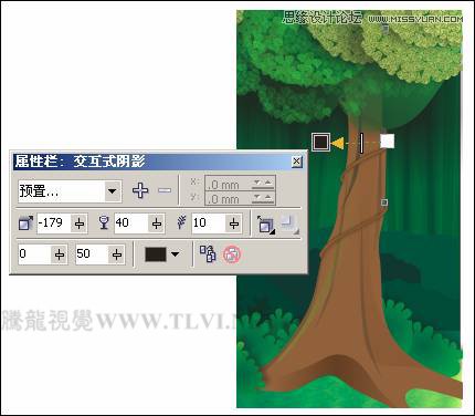 CorelDRAW绘制绿色的森林一角场景,PS教程,图老师教程网