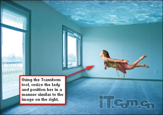 Photoshop合成奇幻的室内水底世界的教程,PS教程,图老师教程网