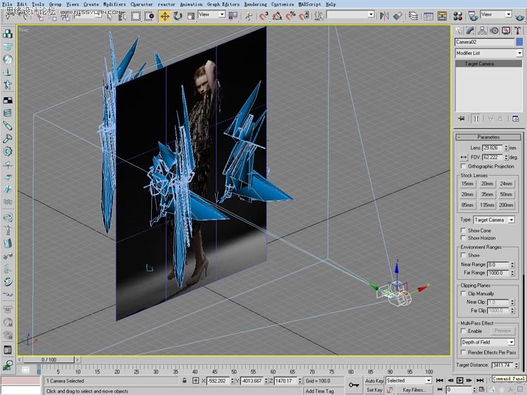 3D MAX+PS练手制作V酷风格视觉照片效果,PS教程,图老师教程网