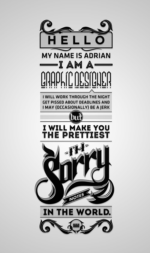 Adrian Iorga创意字体设计欣赏,PS教程,图老师教程网