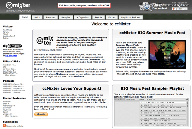 20个国外高品质音乐素材资源网站分享,PS教程,图老师教程网