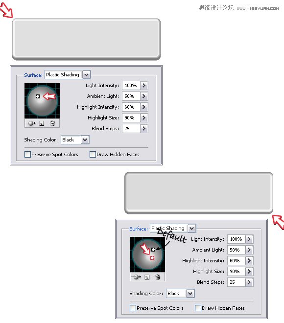 Illustrator实例教程：使用3D效果制作网页按钮,PS教程,图老师教程网
