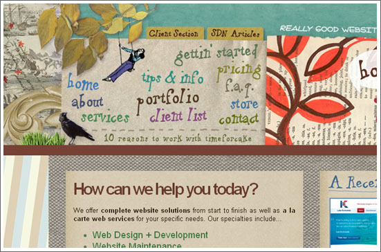 贴近生活的纸质网站界面设计,PS教程,图老师教程网