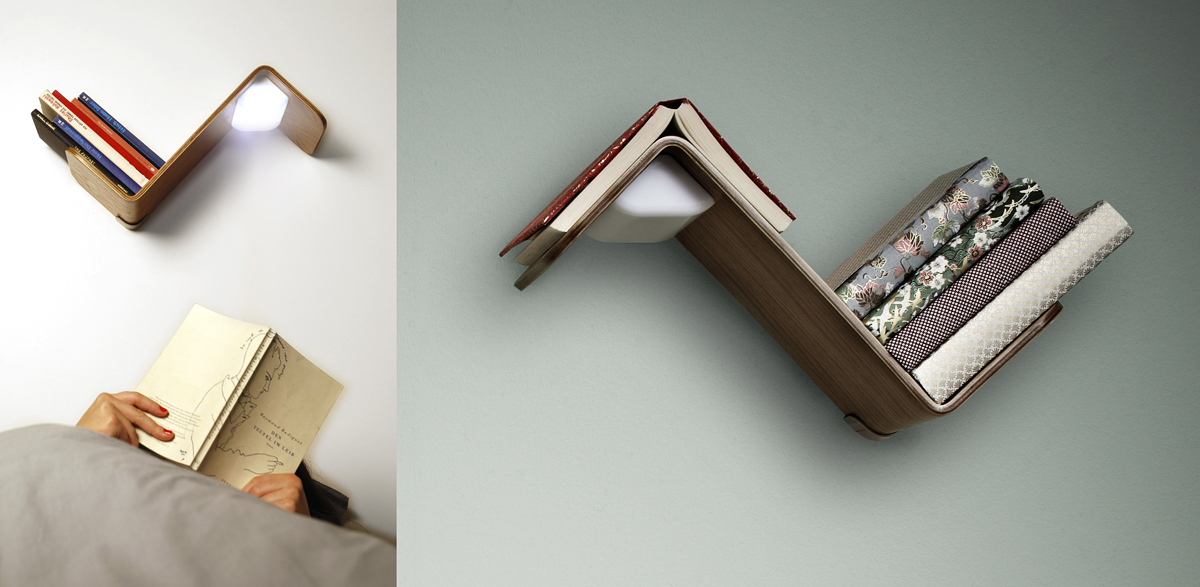 Lili Lite创意风格床头书架灯设计欣赏,PS教程,图老师教程网