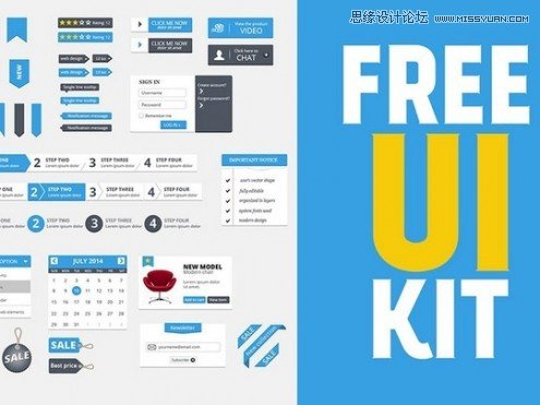 30款国外实用免费的UI设计素材分享,PS教程,图老师教程网