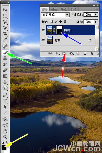 Photoshop加强外景图片的层次感,PS教程,图老师教程网