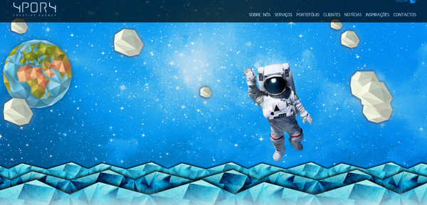 大气磅礴的太空主题优秀网页设计欣赏,PS教程,图老师教程网