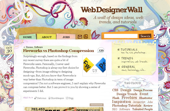 30个独特设计的艺术网站设计欣赏,PS教程,图老师教程网