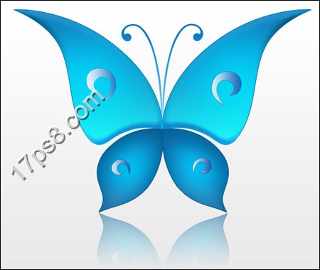 Photoshop绘制卡通风格的矢量蝴蝶,PS教程,图老师教程网