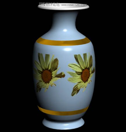 3dsMax实例教程：制作逼真的彩色花瓶,PS教程,图老师教程网