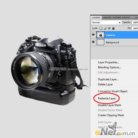 Photoshop制作熔化的数码相机,PS教程,图老师教程网