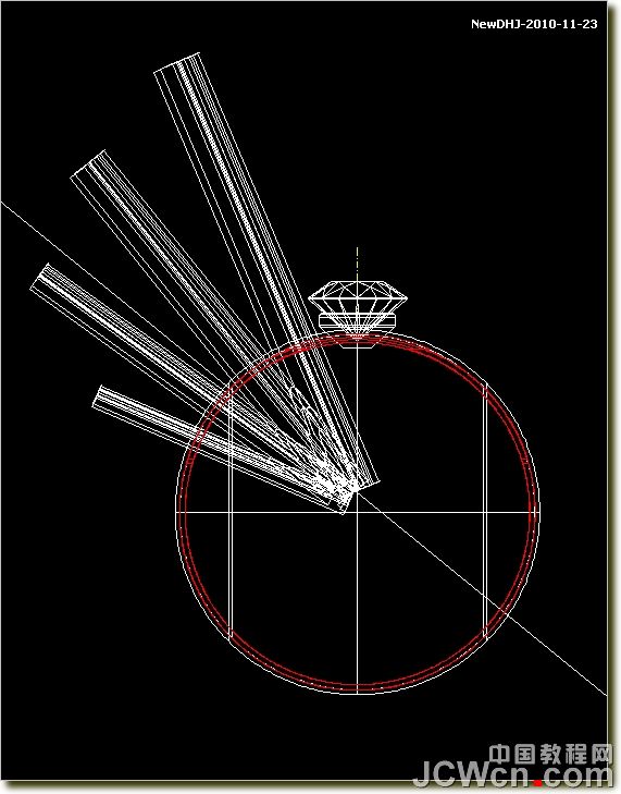 AutoCAD建模教程：绘制八心八箭的钻石,PS教程,图老师教程网