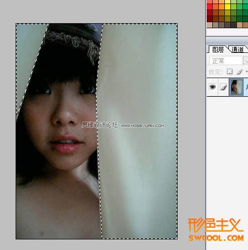 Photoshop给偏暗的美女照片精细磨皮,PS教程,图老师教程网