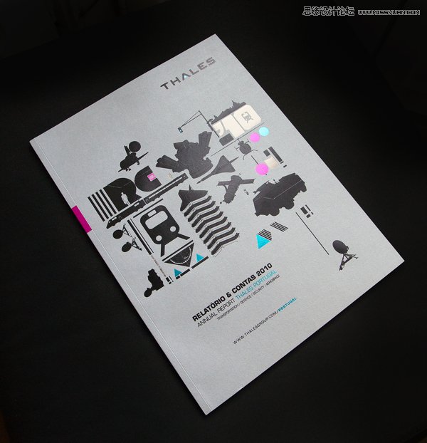 时尚炫彩的THALES年报画册设计欣赏,PS教程,图老师教程网