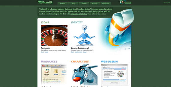 55张华丽的绿色网站设计欣赏,PS教程,图老师教程网