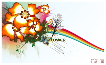 Photoshop使用滤镜制作漂亮的火焰花朵,PS教程,图老师教程网