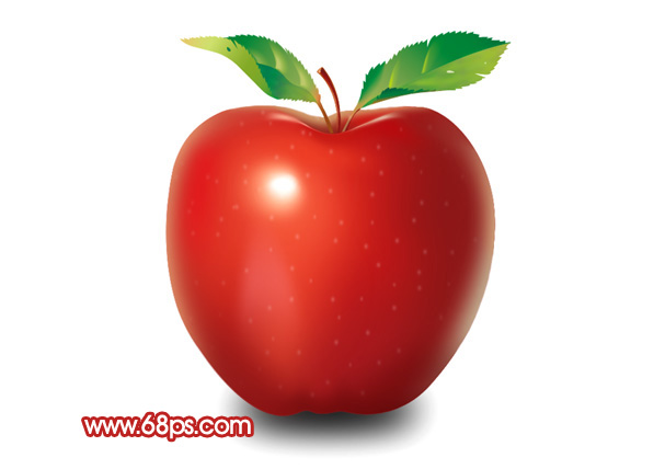 Photoshop绘制逼真的红富士苹果,PS教程,图老师教程网